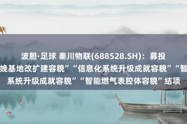 波胆·足球 秦川物联(688528.SH)：募投容貌“智能燃气表研发分娩基地改扩建容貌”“信息化系统升级成就容貌”“智能燃气表腔体容貌”结项