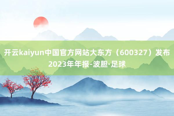 开云kaiyun中国官方网站大东方（600327）发布2023年年报-波胆·足球