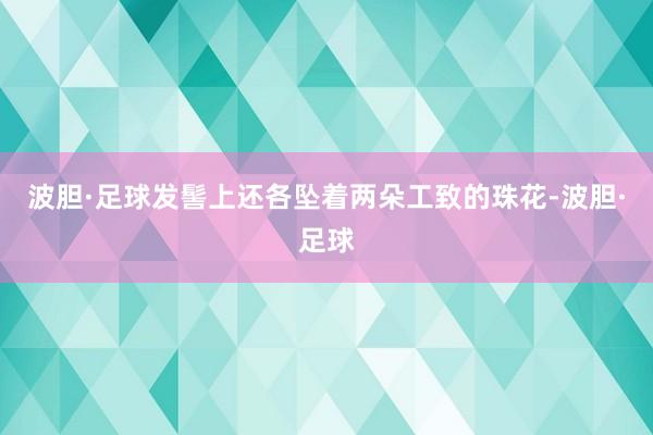 波胆·足球发髻上还各坠着两朵工致的珠花-波胆·足球