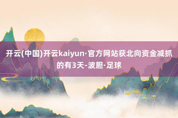 开云(中国)开云kaiyun·官方网站获北向资金减抓的有3天-波胆·足球