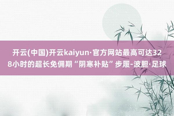 开云(中国)开云kaiyun·官方网站最高可达328小时的超长免佣期“阴寒补贴”步履-波胆·足球