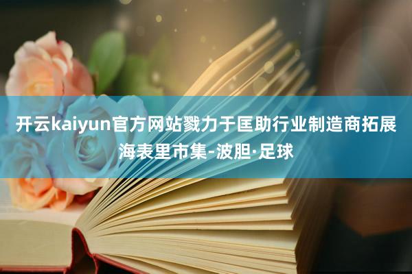 开云kaiyun官方网站戮力于匡助行业制造商拓展海表里市集-波胆·足球