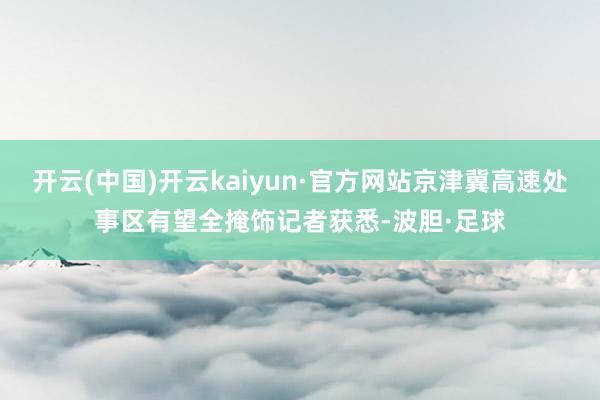 开云(中国)开云kaiyun·官方网站京津冀高速处事区有望全掩饰记者获悉-波胆·足球