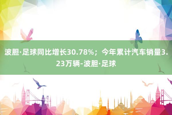 波胆·足球同比增长30.78%；今年累计汽车销量3.23万辆-波胆·足球