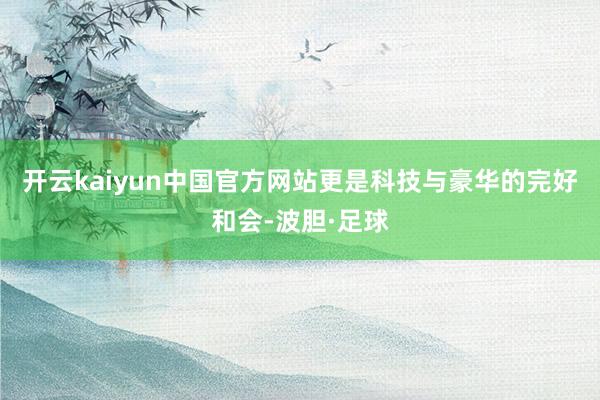 开云kaiyun中国官方网站更是科技与豪华的完好和会-波胆·足球