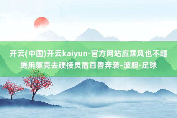 开云(中国)开云kaiyun·官方网站应乘风也不缱绻用躯壳去硬接灵盾百兽奔袭-波胆·足球