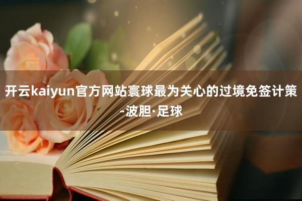 开云kaiyun官方网站寰球最为关心的过境免签计策-波胆·足球