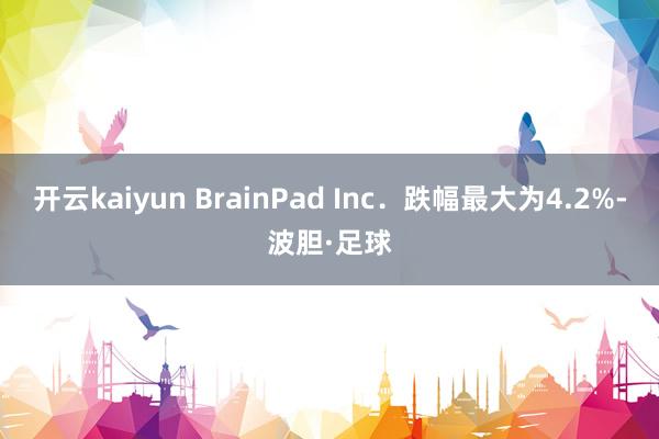 开云kaiyun BrainPad Inc．跌幅最大为4.2%-波胆·足球