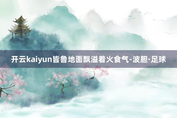 开云kaiyun皆鲁地面飘溢着火食气-波胆·足球