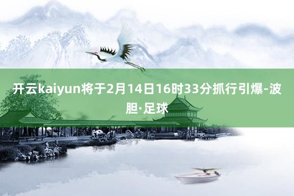 开云kaiyun将于2月14日16时33分抓行引爆-波胆·足球